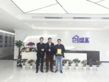 熱烈祝賀莫總、劉總簽約創綠家東莞市區級代理!